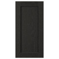 LERHYTTAN Door, black stained, 30x60 cm