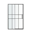 GoodHome Sliding Shower Door Ahti 120 cm, chrome/black