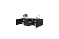 Wall-Mounted TV Cabinet Verica 150 cm, charcoal/black handles