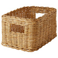 TRUMMIS Basket, handmade rattan, 18x25x14 cm