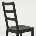 SKOGSTA / NORDVIKEN Table and 6 chairs, acacia/black, 235x100 cm