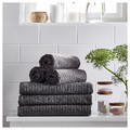 VÅGSJÖN  Bath towel, dark grey, 100x150 cm