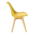 Dining Chair Norden Cross PP, yellow