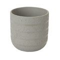 Ceramic Plant Pot GoodHome 12 cm, grey