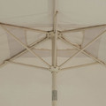 GoodHome Parasol Carambole 270 cm, grey