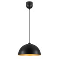 GoodHome Pendant Lamp Songor E27 38cm, black