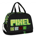 Shoulder School/Gym Bag Pixel, green