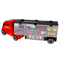 Transport Truck with 6 Small Cars & Road Accessories 3+