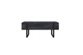 Coffee Table with 2 Drawers Verica, charcoal/black legs