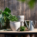 AMBRARÖNN Plant pot, in/outdoor/white, 19 cm