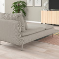 SÖDERHAMN Chaise longue, Fridtuna light beige