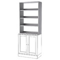 HAVSTA Shelving unit, grey, 81x123x35 cm