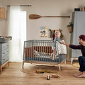 LEANDER Baby Cot LUNA™ 0-3y, Grey/Oak