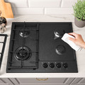 SKÅLAN Gas hob, IKEA 300 black, 59 cm