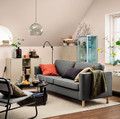 PÄRUP 3-seat sofa, Vissle grey