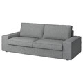 KIVIK Cover three-seat sofa, Tibbleby beige/grey