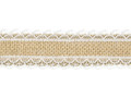 Jute Ribbon with Lace 40mm/5m