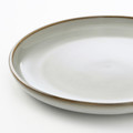 GLADELIG Side plate, grey, 20 cm, 4 pack