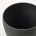 PERSILLADE Plant pot, dark grey, 15 cm