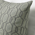 JÄTTEPOPPEL Cushion cover, green/grey, 50x50 cm