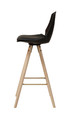 Bar Stool Oslo, wood/black