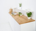 GoodHome Kitchen Wooden Worktop 63.5 x 3.8 x 240 cm, gold