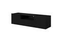 Wall-Mounted TV Cabinet Nicole 150cm, black/matt black