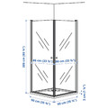 OPPEJEN / FOTINGEN Shower enclosure with 2 doors/tray, 90x90x205 cm