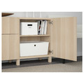 BESTÅ Storage combination with drawers, Lappviken white stained oak effect, Lappviken white stained oak effect, 180x40x74 cm