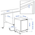 GENOMFRYSA Under counter freezer, IKEA 500 integrated, 91 l