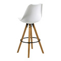 Bar Stool Dima, white/wood