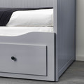 HEMNES Day-bed frame with 3 drawers, grey, 80x200 cm