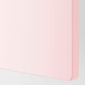 SMÅSTAD / PLATSA Storage combination, white pale pink/with bench, 150x57x181 cm