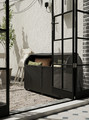 TOSTERÖ Storage box, outdoor, black, 129x44x79 cm