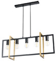 Pendant Lamp Eden 5-p, black/gold