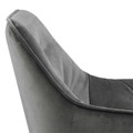 Chair Brooke, velvet, grey