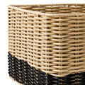 DJURTRÄNARE Basket, beige/black, 25x35x19 cm