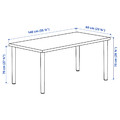 LAGKAPTEN / ADILS Desk, white anthracite/white, 140x60 cm