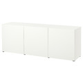 BESTÅ Storage combination with doors, white, Lappviken white, 180x42x65 cm