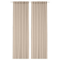 ROSENROBINIA Sheer curtains, 1 pair, beige, 145x300 cm