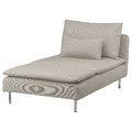 SÖDERHAMN Cover for chaise longue, Fridtuna light beige