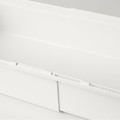 KACKLA Extendable box, white, 25-38x19 cm