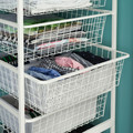 JONAXEL Frame/wire baskets/clothes rails, 142-178x51x139 cm