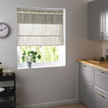 RINGBLOMMA Roman blind, white/green, striped, 60x160 cm