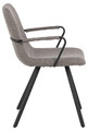 Dining Chair with Armrests Selina, dark grey