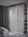 FLISBERGET Door with hinges, light beige, 50x229 cm