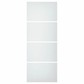 SVARTISDAL 4 panels for sliding door frame, white paper effect, 75x201 cm