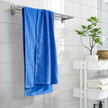 VÅGSJÖN Bath sheet, bright blue, 70x140 cm