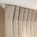 ROSENROBINIA Sheer curtains, 1 pair, beige, 145x300 cm