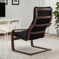 POÄNG Armchair, brown, Knisa black